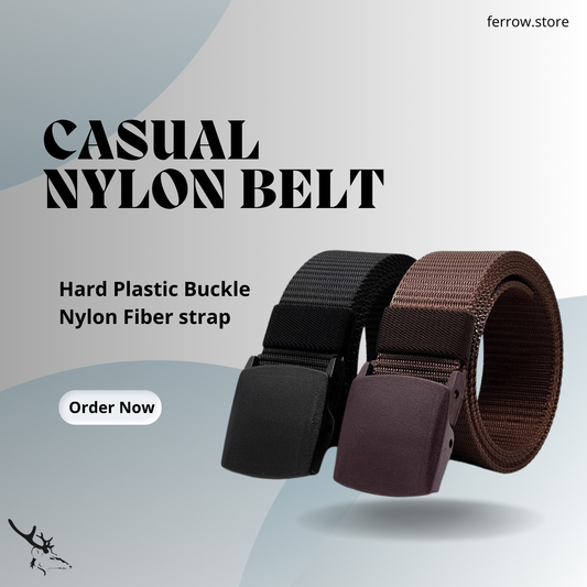 Nylon fabric Belt for Men | Formal/Casual