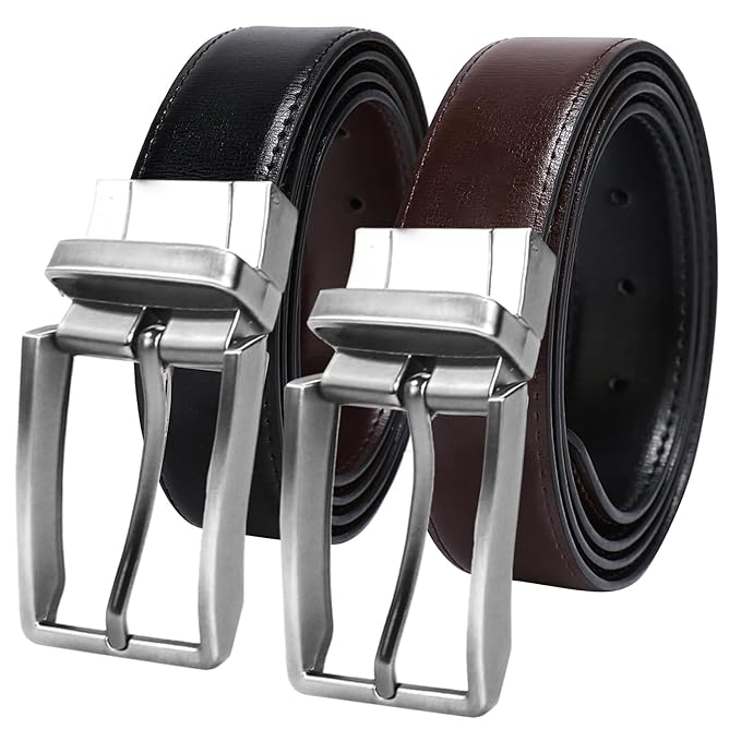 2-in-1 (Duel Side) Pure Leather Belt